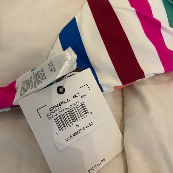 O’Niell Striped Bikini Top & Bottom - Picture 2 of 4